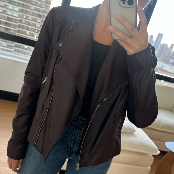 Marc New York Jackets & Blazers - Marc New York Burgundy Leather Jacket